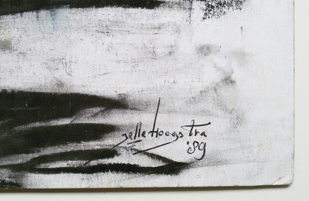 Jelle Hoogstra - Jelle Hoogstra - Nederzetting, gemengde techniek op papier kopen? Bied vanaf 75!