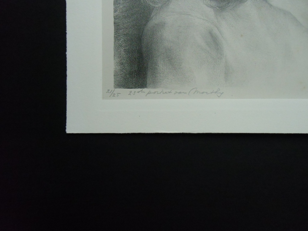 23STE PORTRET VAN MARTHY   ///   LITHO VAN AART VAN DOBBENBURGH kopen? Bied vanaf 60!