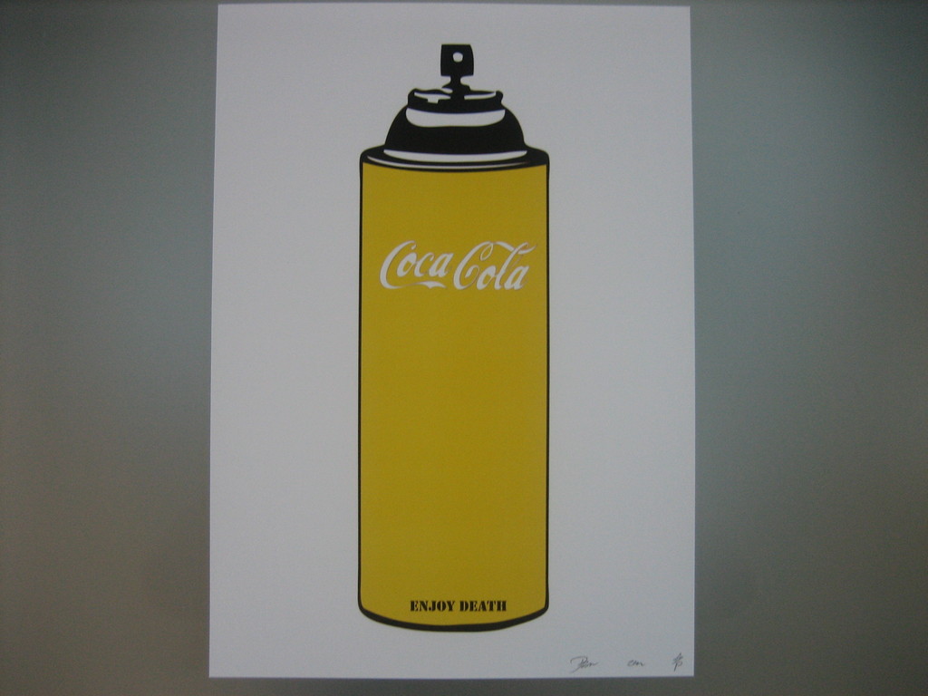 DEATH NYC Limited Edition Art print Graffiti Signed "Enjoy Y Spray" Rare 2013 kopen? Bied vanaf 1!