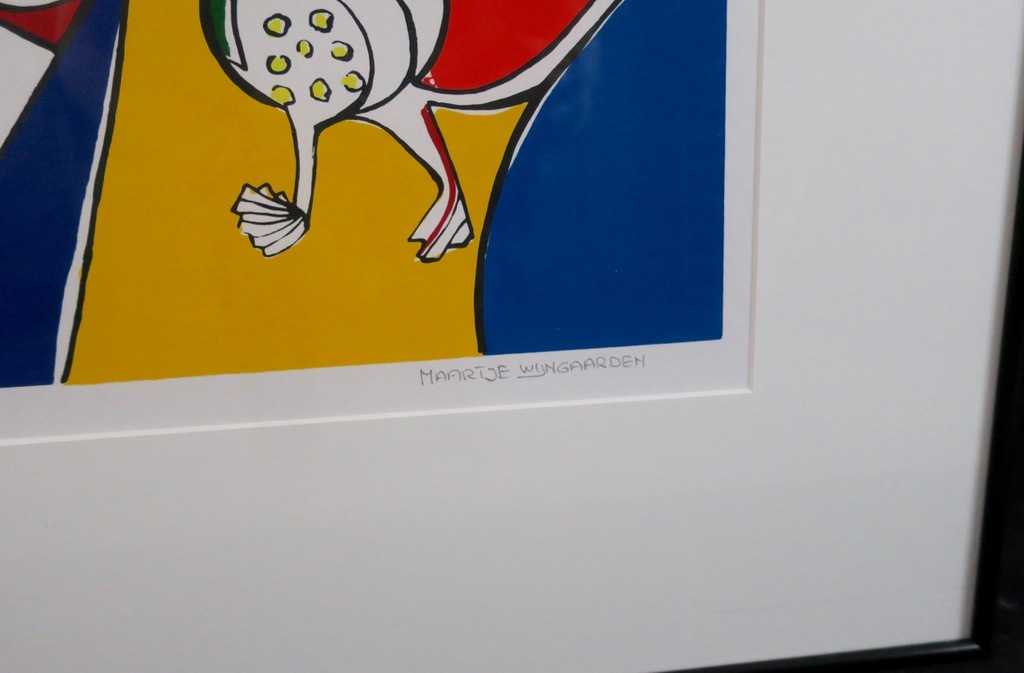 Maartje Wijngaarden: Zeefdruk, Who - Ingelijst kopen? Bied vanaf 35!