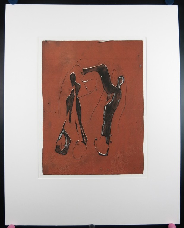 Onbekende kunstenaar: Ets, Twee Figuren kopen? Bied vanaf 1!