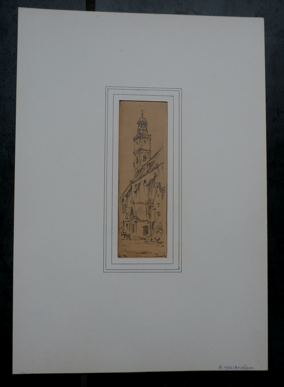 Hendrikus IJkelenstam - potloodtekening kopen? Bied vanaf 10!