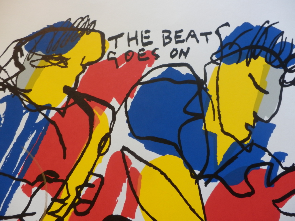HERMAN BROOD  HANDGESIGNEERDE En Gelimiteerde ZEEFDRUK  THE BEAT GOES ON kopen? Bied vanaf 225!