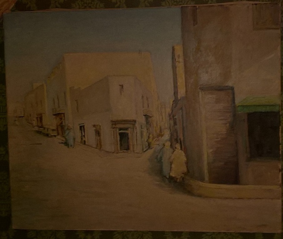 JJ van Oost, olieverf , stadsgezicht  kopen? Bied vanaf 100!