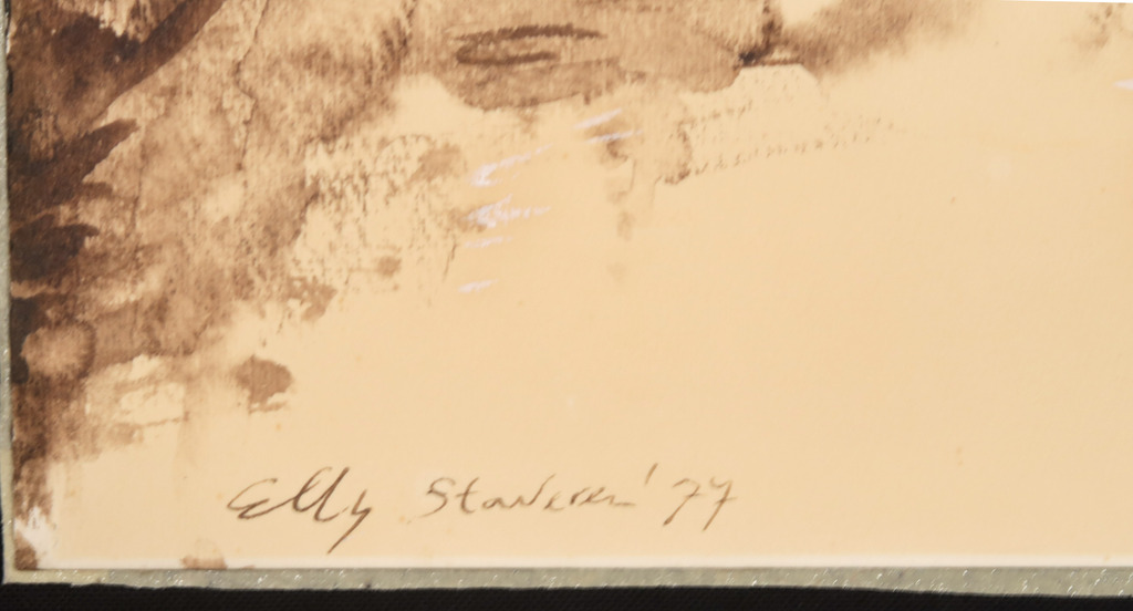 Onbekend gesigneerd: Aquarel, Haven kopen? Bied vanaf 1!