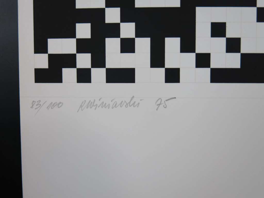 Ryszard Winiarski: Zeefdruk, Zonder titel (Geometrisch patroon) kopen? Bied vanaf 200!