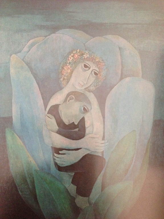 Lydia Wils - personne dans la fleur/persoon in de bloem - Litho verkocht voor € 75!