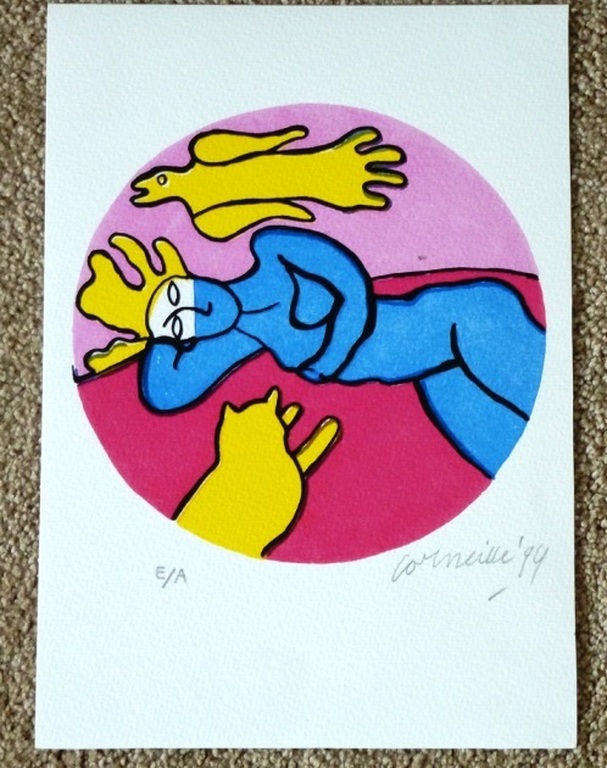 CORNEILLE. Zeefdruk 1994. -DROOMBEELDEN III- Handgesigneerd. kopen? Bied vanaf 1!