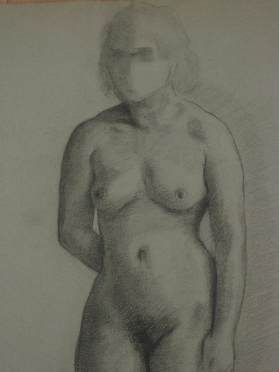 Frits Schiller 1886-1971 - "staand vrouwelijk naakt" tekening 1930 gesigneerd kopen? Bied vanaf 1!