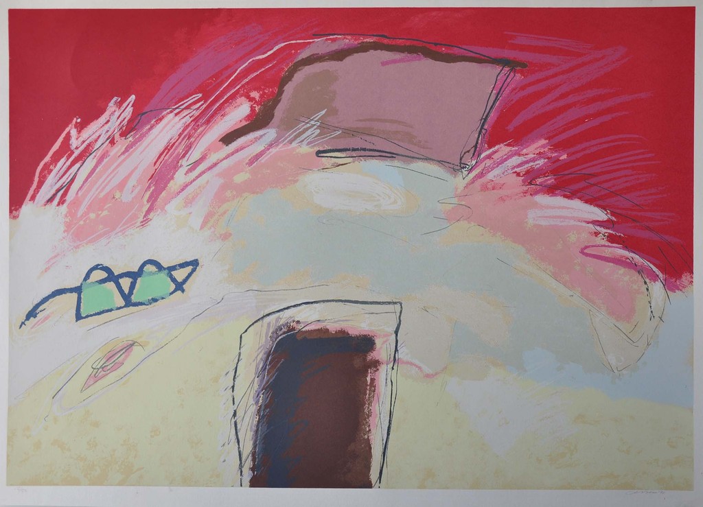 Henk van Vessem, zeefdruk, z.t. verkocht voor € 60!