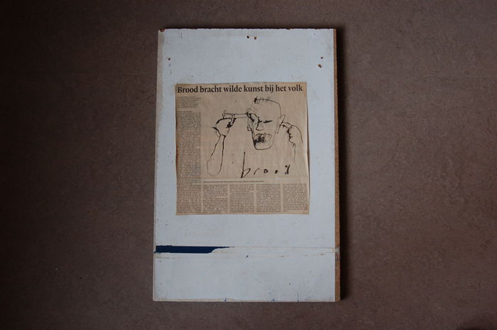 Herman Brood, wasco krijt op hout, spoorlijn kopen? Bied vanaf 100!