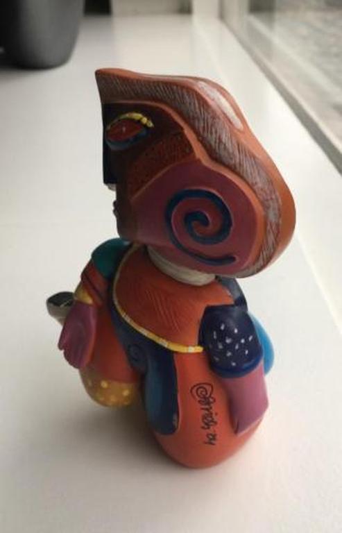 Clemens Briels, kleurrijk beeldje ''Statue of Liberality''(handgesigneerd) kopen? Bied vanaf 45!