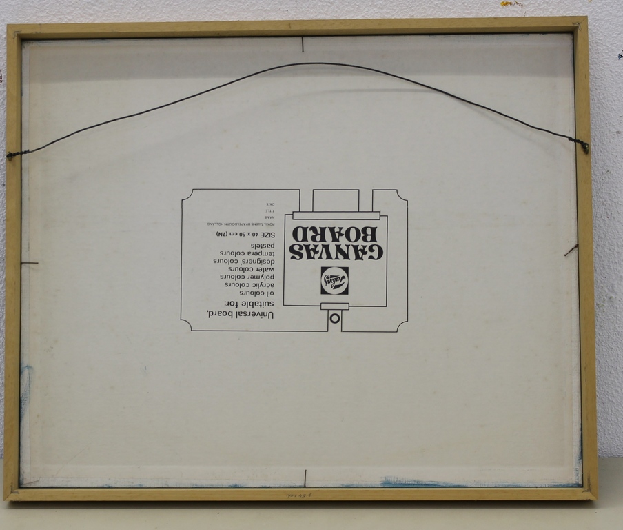 L.P. Boone: Schilderij met abstracte compositie, 1984 kopen? Bied vanaf 60!