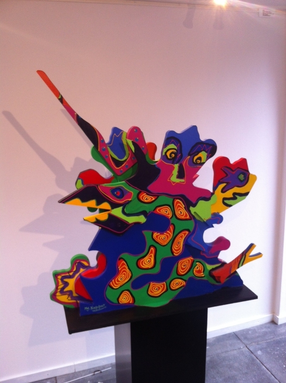 Marianne Naerebout Gesigneerde handbeschilderde houten 3D sculptuur - Unica  kopen? Bied vanaf 500!