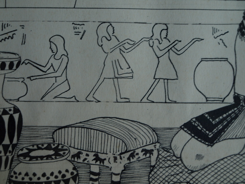 Willy Schermelé : Tekening Oost-Indische inkt , Cleopatrea – gesigneerd  kopen? Bied vanaf 1!