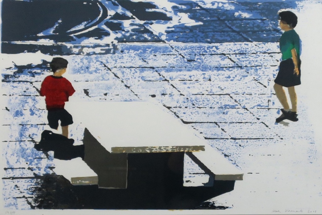 Koen Vermeule: Litho, Zonder titel - Ingelijst kopen? Bied vanaf 80!