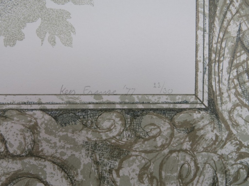 Kees Franse: Litho, Bloemenrand kopen? Bied vanaf 60!