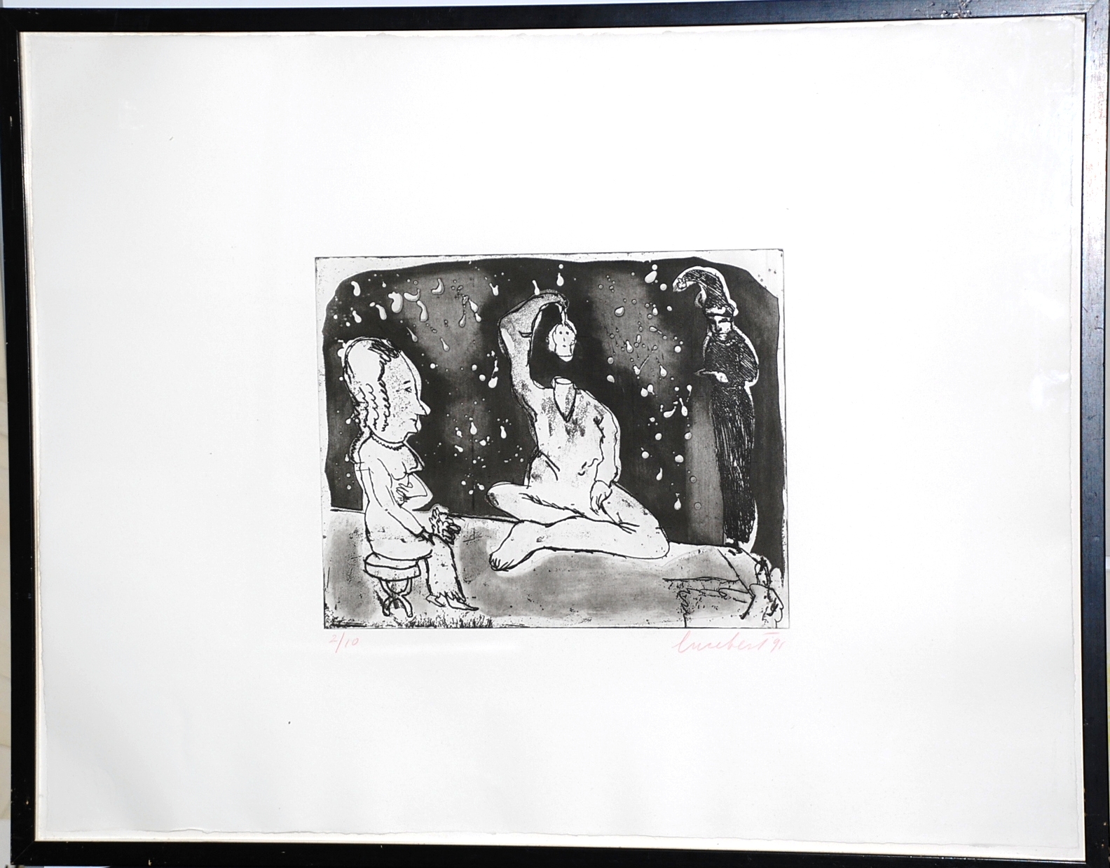 Lucebert: Mooie ets. Kleine oplage. Man zonder/met hoofd kopen? Bied vanaf 175!