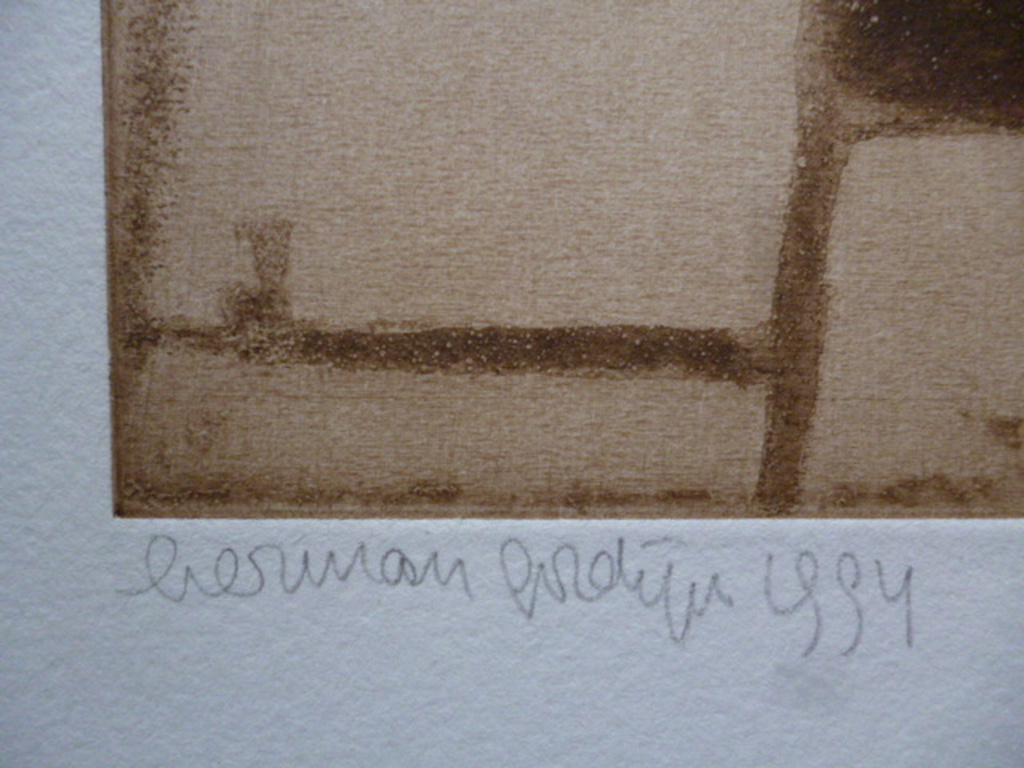 Herman Gordijn - ets/aquatint - Stratenmakers kopen? Bied vanaf 125!