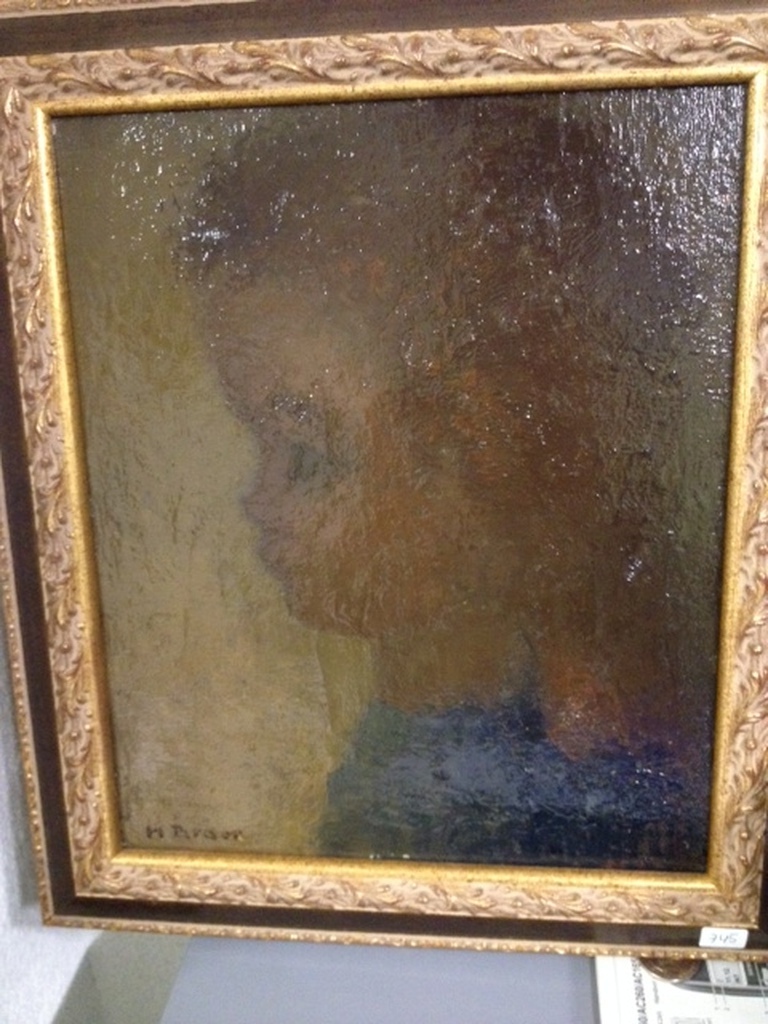 Meisjeskopje olieverf  25 x 30 cm kopen? Bied vanaf 225!