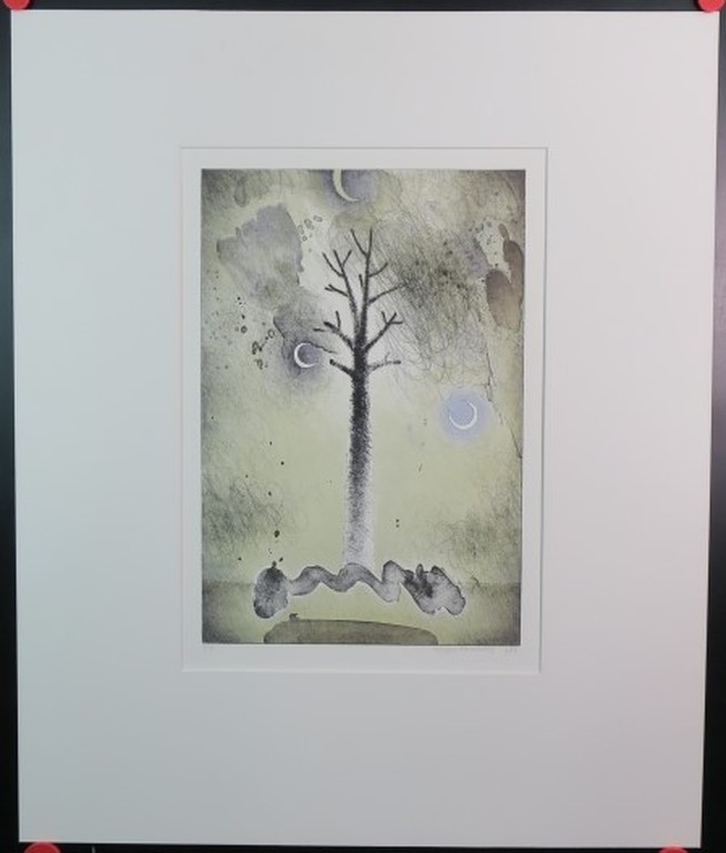 Jurjen Ravenhorst: Litho, Boom en drie manen kopen? Bied vanaf 40!