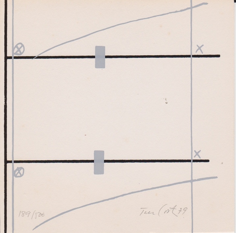 Rafael Tur Costa: Lithografie, Abstracte Composities I en II kopen? Bied vanaf 8!