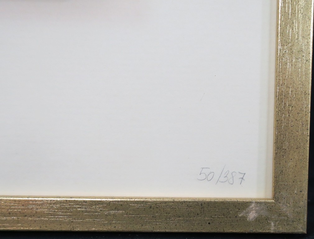 Aardewerk tegel met ontwerp van Salvador Dali, Le Baiser de Feu - Ingelijst kopen? Bied vanaf 100!