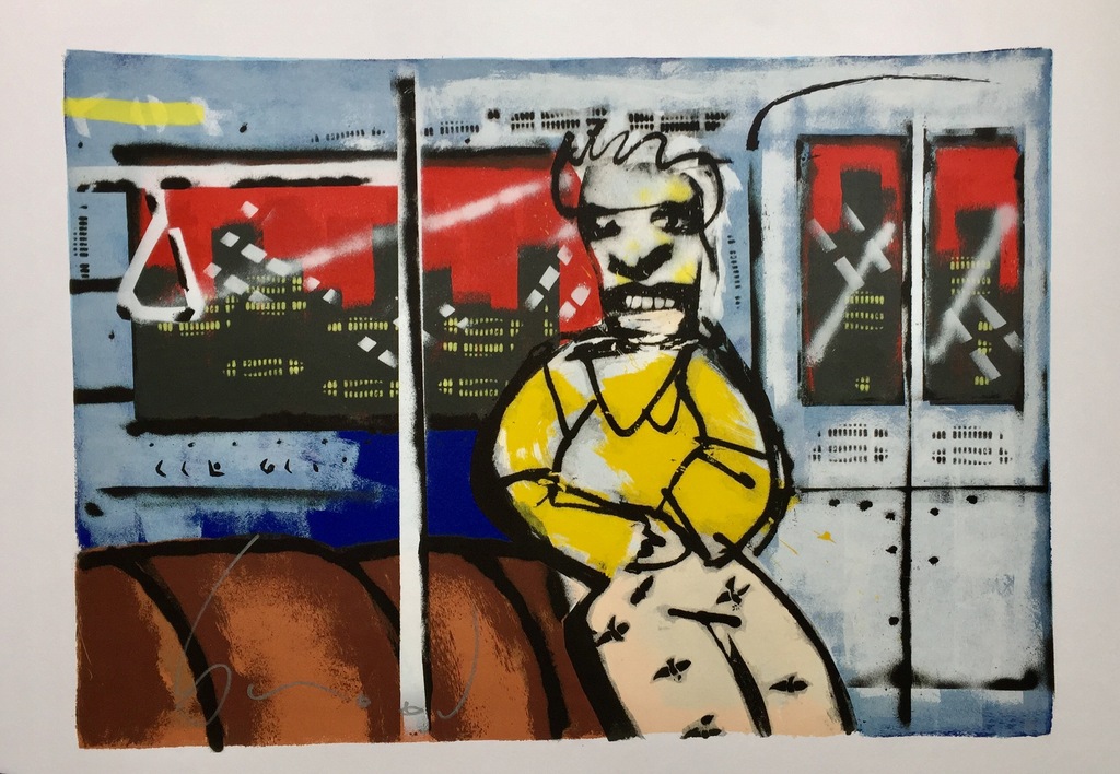 Herman Brood - Originele Handgesigneerde Zeefdruk:  kopen? Bied vanaf 1!