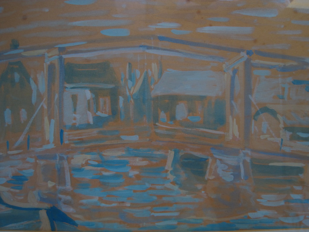 Amsterdam "de Sloterdijkbrug bij Prinseneiland" Gouache van Jan Jonges 1921-1976 kopen? Bied vanaf 1!