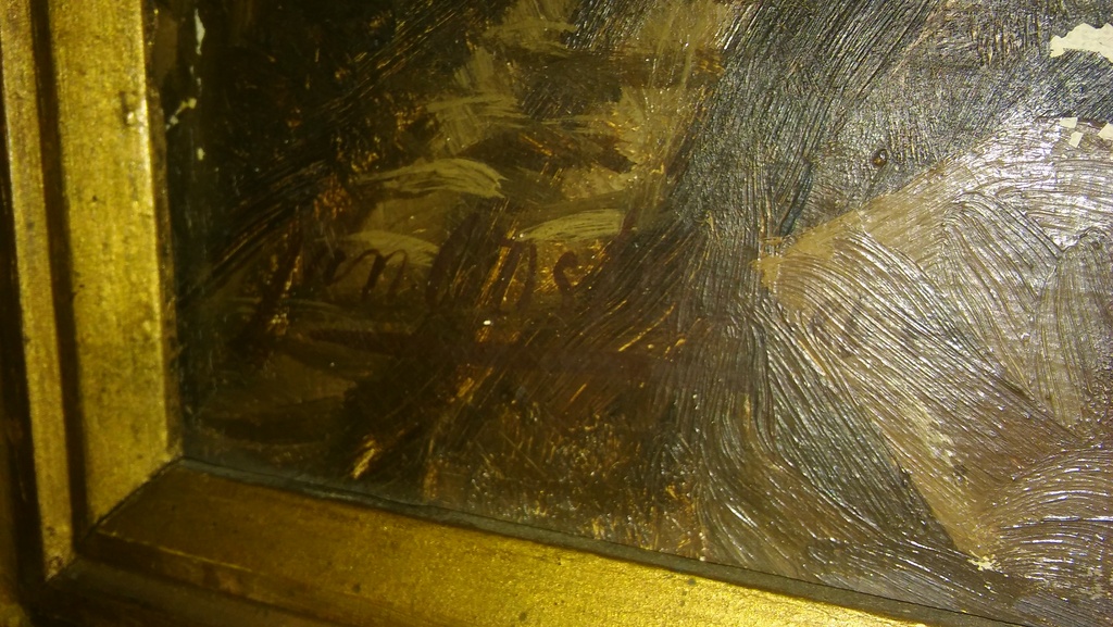 Jan Dunselman: Olieverfschilderij, Petrus en de visser  kopen? Bied vanaf 650!