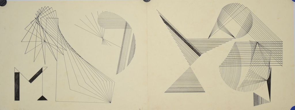 Gert Jan Meyer: Pentekening. Geometrische composities verkocht voor € 41!