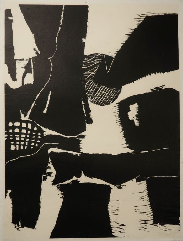 Guillaume Le Roy: Houtsnede, Zonder titel verkocht voor € 50!