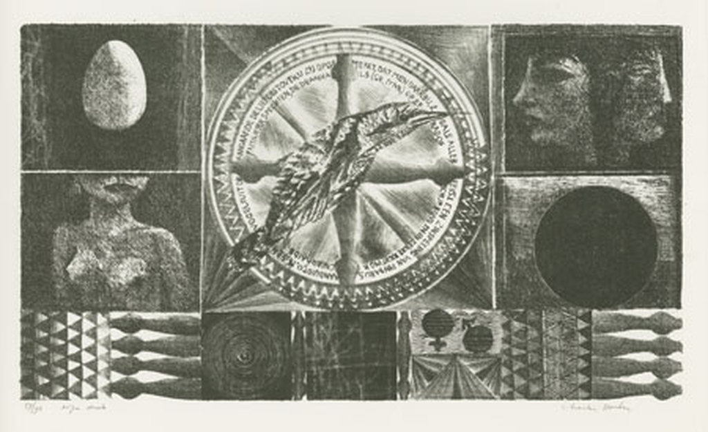 Charles Donker, litho, Mensen, dieren en dingen 1967 Utrecht verkocht voor € 40!