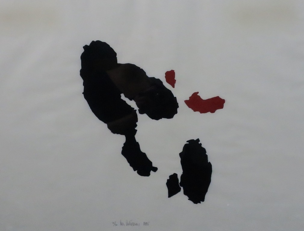 Cees Andriessen: Houtsnede, Zonder titel - Ingelijst kopen? Bied vanaf 35!