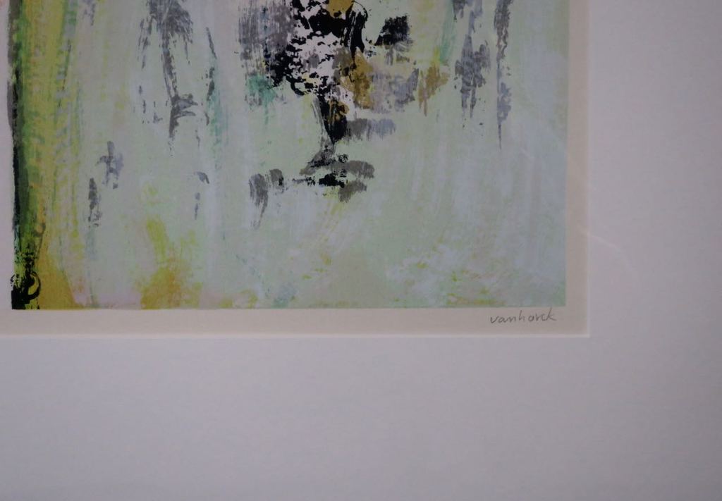 Hans Vanhorck: Zeefdruk, Axis Mundi - Ingelijst (Groot) kopen? Bied vanaf 60!