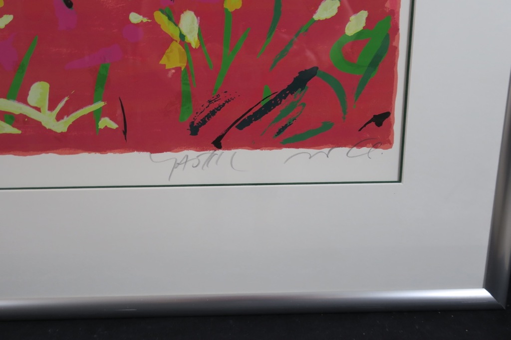 Amos Yaskil: Zeefdruk, Spring Blossems - Ingelijst (groot) kopen? Bied vanaf 80!