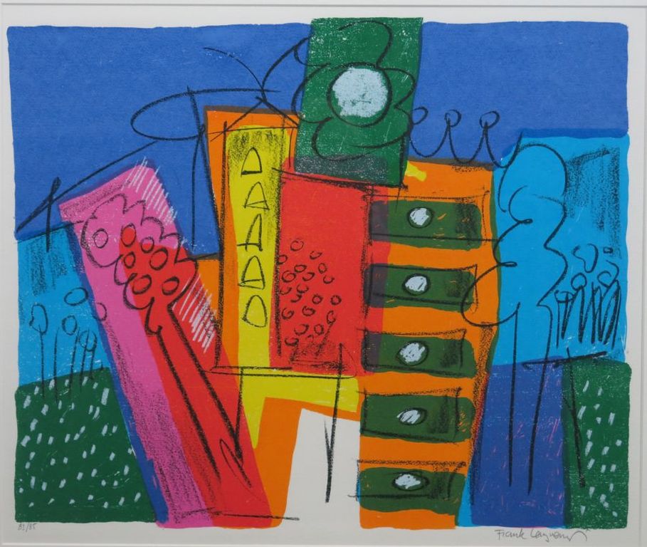 Frank Lengvenius: Zeefdruk, Zonder titel verkocht voor € 36!