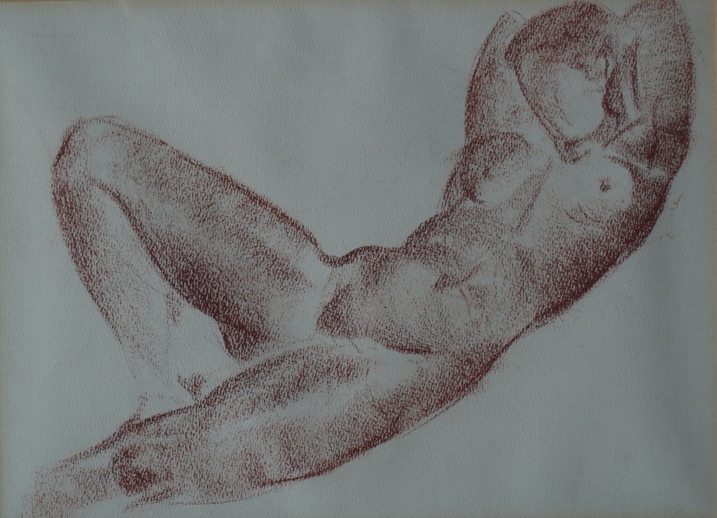 Cephas Stauthamer : Tekening , Josje naakt – gesigneerd & ingelijst – ca 1960 kopen? Bied vanaf 25!