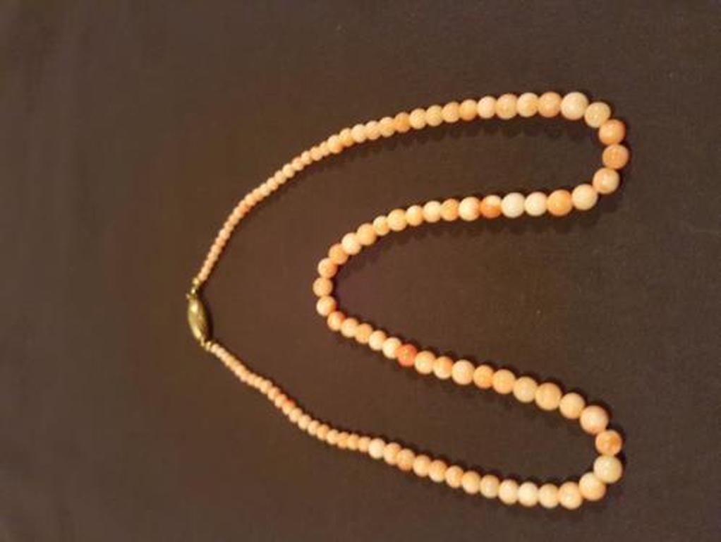 Ketting 1960 Mediterranean koraalroze (Corallo rosa di Sciacca) Sicilia-Italia kopen? Bied vanaf 35!