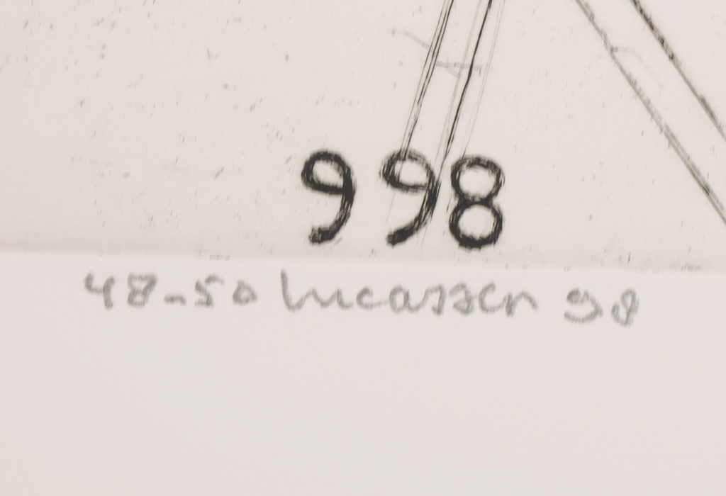 Reinier Lucassen: Ets, Prg en Bild2 + H.H. ter Balkt: Gedicht, De houtkist kopen? Bied vanaf 100!