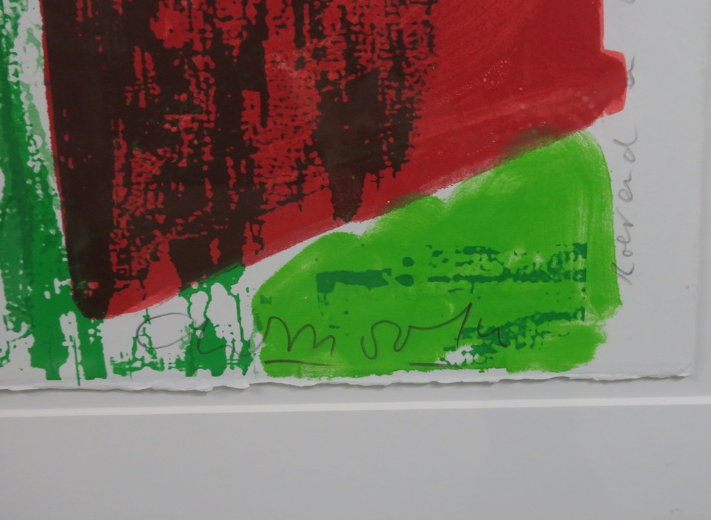 Cees Dolk: Zeefdruk, Roerend en onroerend (4) - Ingelijst kopen? Bied vanaf 35!