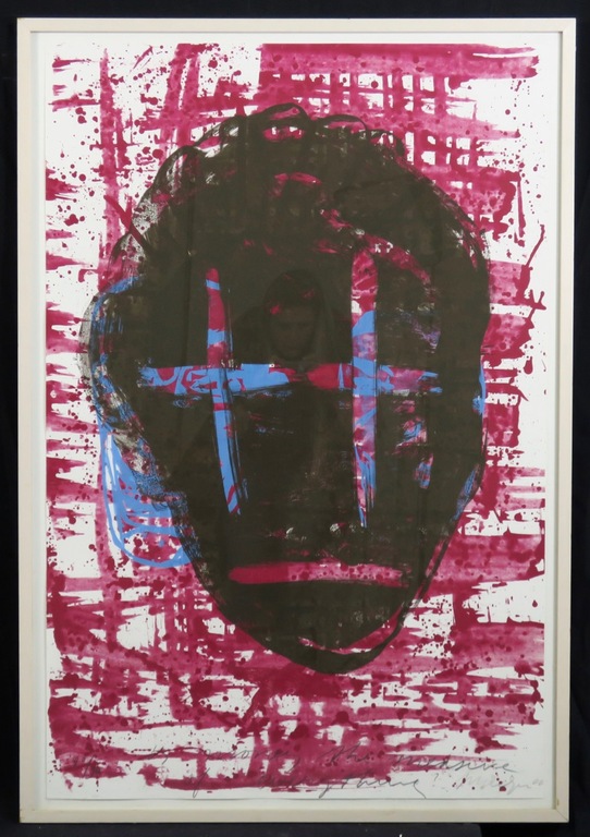 Michael Tedja: Zeefdruk, Is money the measurement of ... - Ingelijst (Groot) kopen? Bied vanaf 120!