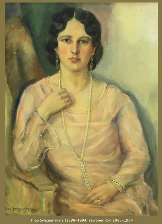 Theo Swagemakers 1898-1994): Portret van mevrouw Postma verkocht voor € 290!