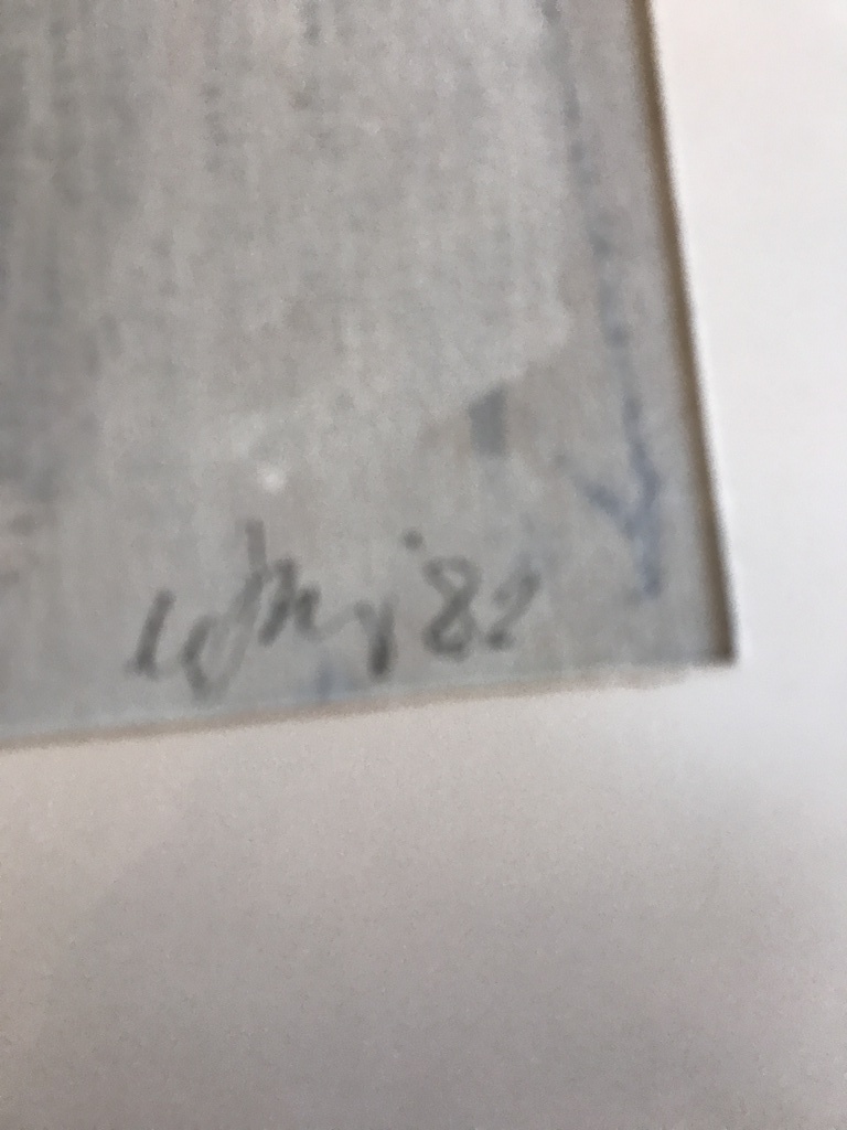 Leo de Jong gemengde technieken op papier, gesigneerd. 1982 kopen? Bied vanaf 1!