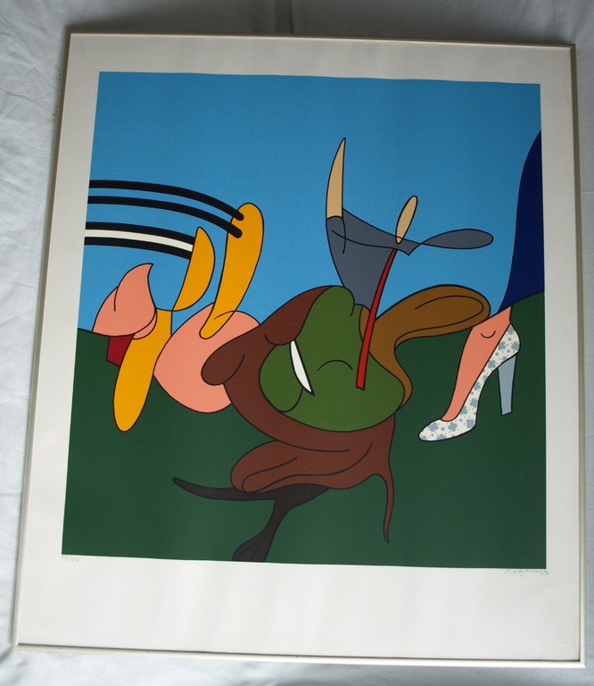 Jules Bekker : Zeefdruk , Bullfight – gesigneerd & ingelijst – 1982  kopen? Bied vanaf 1!