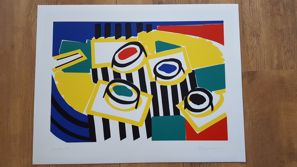 Yolande Brouwers  (1951) - zeefdruk 6/11, handgesigneerd, genummerd en '90 kopen? Bied vanaf 1!