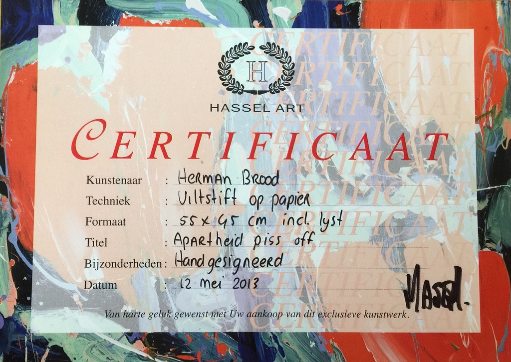 Herman Brood - originele tekening - viltstift op papier / ingelijst kopen? Bied vanaf 1!