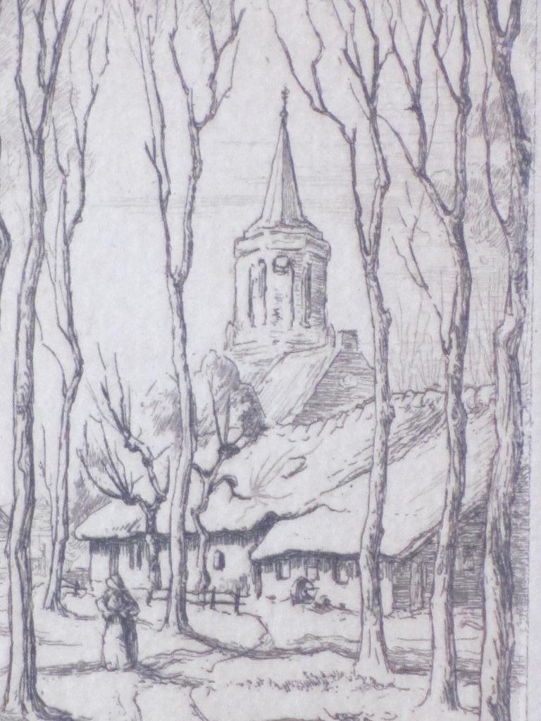 Toon de Jong, Brink te Laren, Ets kopen? Bied vanaf 40!