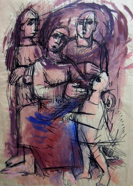 Kubistische stillevens - gouache/aquarel 7x - 1988 kopen? Bied vanaf 1!