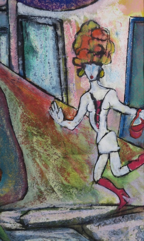 Franca Muller Jabusch: Gouache, Vina - Ingelijst kopen? Bied vanaf 50!